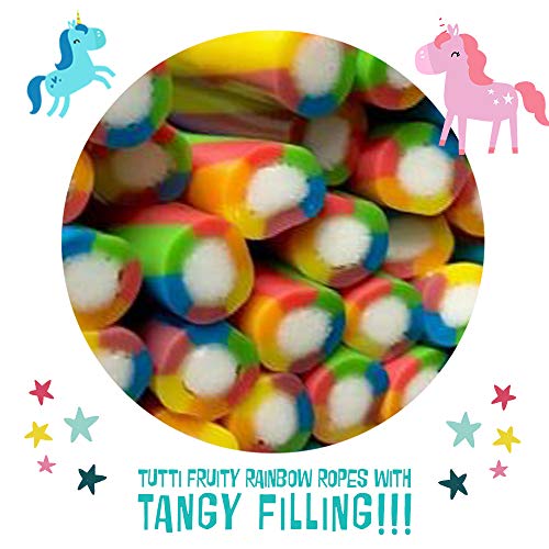 Unicorn Tails Licorice Candy Ropes Sour Rope Candy Rainbow Party