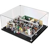 3MM Display Case for Lego 21336 The Office Building Set,Dustproof Clear Display Case Compatible with Lego 21336(Not Include The Model)