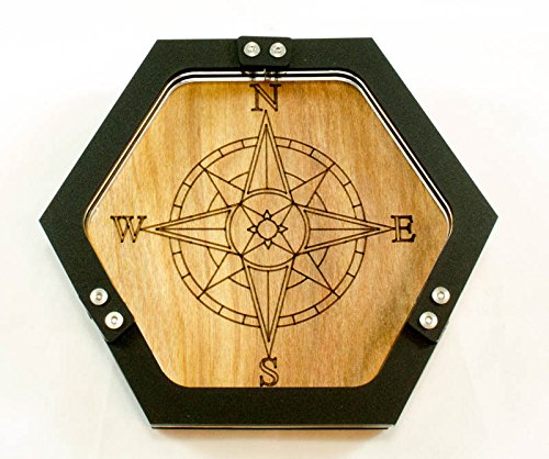 Mini Personal Size Gaming Compass Dice Tray ~ by C4Labs