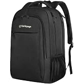 GloVoyage TransitPro Travel Backpack, 18 Inch, Black, Water-Resistant, with Multiple Compartments for Travel and Commuting