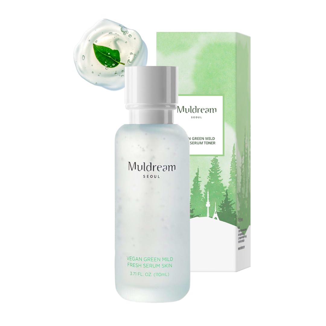 Muldream Vegan Green Mild Fresh Serum - Skin Moisturizer, Anti-aging Serum for Greasy Skin - 110ml