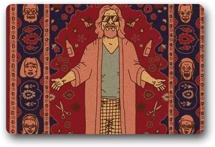 The Big Lebowski Custom Machine Washable Doormat Gate Pad Rug Non-woven Fabric Top(23.6X15.7 Inch) by Skoyi