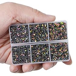 LPBeads 6400 Pieces Hotfix Rhinestones Vitrail