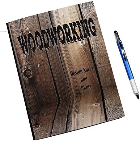Multi Function Stylus Pen Tool and Woodworkers Graph Paper Composition Notebook Set – Multitool Pen includes Ruler, Bubble Level, Screwdrivers and Stylus for Tablet, Phone and Touch Screens