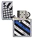Zippo Heroes Lighters - Blue Line Street Chrome
