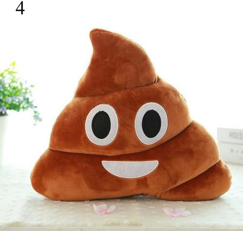 1PC Creative Plush Cushion Pillow Bolster Cojines Cushion Emoji Gift Cute Shits Poop Stuffed Toy Christmas Doll Holiday Present