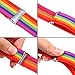Resinta 2 Pack Mitten Clips Adjustable Kids Gloves Mitten Clips,24-48 Inches (Rainbow)