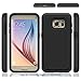 Galaxy S7, Berry Accessory(TM) [Drop Protection] Protective Case [Shock Proof] [Dual Lawyer] Hybrid Defender Armor Case Cover For Samsung Galaxy S7 With Free Berry logo stand holder (Black)