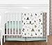 Outdoor Adventure Nature Fox Bear Animals Boys Baby Bedding 4 Piece Crib Set Without Bumper