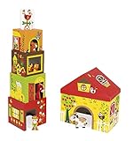 Janod MultiKub Farm Stacker with Figures