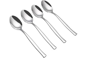 Qskely Stainless Steel Dinner Spoon, Table Spoons Set, 12-Piece