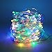 Lezuoey Battery Fairy Lights 33Fft 100leds 8 Modes Waterproof Battery Powered Led Starry String Lights with Remote Control Indoor and Outdoor Xmas Party Home Decoration (Multicolor)