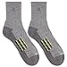 adidas Men's Cushioned X II Mid Crew Socks (2-Pair), Onix - Light Onix Marl/Onix/Black/Shock Slime, Large, (Shoe Size 6-12)