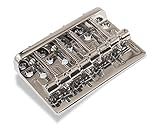 Bass Guitar Bridge 57 Millimeter 4 String Thru Body or Bridge Chrome