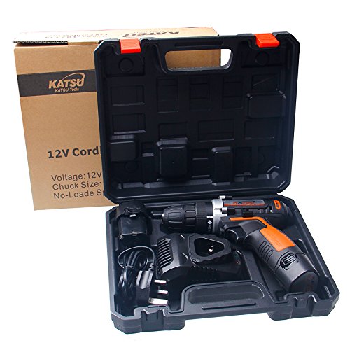 Power & Hand Tools 102334 KATSU 12V Lithium Ion Cordless Drill Driver