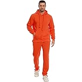 Tanderin Men's Tracksuits Sweatsuits for Men Sweat Track Suits 2 Piece Casual Athletic Jogging Warm Suits With Pockets
