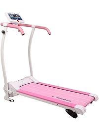 Confidence Power Trac Pro 735W Motorized Electric Folding Treadmill Running Machine Pink with 3 Manual Incline Settings