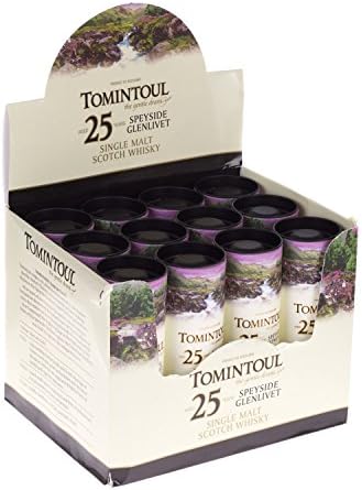 Tomintoul 25 year old Single Malt Scotch Whisky 5cl Miniature - 12 Pack