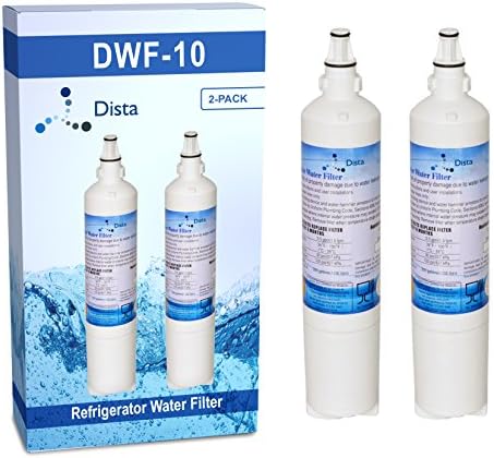 Dista Refrigerator Water Filter (2-Pack) Compatible with LT600P, LG 5231JA2006A, LG 5231JA2006B, Kenmore 46-9990