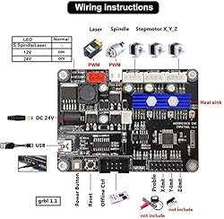 MYSWEETY 2 in 1 7000mW CNC 3018 Pro Engraver