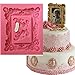 Anyana vintage Picture large baroque mirror picture Frame Photo corner scroll silicone chocolate mold cake Fondant mold for Sugar paste wedding cake decorating tools Non stick easy to use