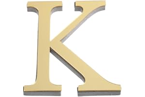 UJAKEL Gold Letter Decor Letter R Acrylic Letters for Signs Metal Letters Wall Decor Letter M Decor Letter C Decor