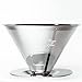 Premium Pour Over Coffee Filter 3-4 cup - Stainless Steel with Ultra Fine Weave, Reusable Eco-Friendly Dripper and Quality Scoop with Bag Clip by Bean Gear