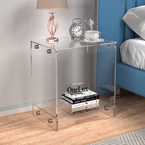 (Flat Packed) Modern Design Clear Acrylic Home Decor Display Nightstand