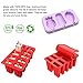 Cute Fruit Popsicle Molds Shapes, Food Grade Silicone Frozen Ice Popsicle Maker-BPA Free, with 62 Popsicle Sticks, 10 Disposable Ice Cube Bags, Funnel (10 Cavities + 3 Cavities)
