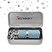 Techkey USB Flash Drive,Bling Rhinestone Diamond Crystal Glitter Lipstick Case Shining Jewelry Necklace,16GB,Lake Blue