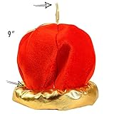 Kings Crown - Royal King Crown - Costume Crown - Plush Party Hat by Funny Party Hats