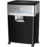 BONSEN 20-Sheet Cross-Cut P-4 High Security Heavy Duty Paper Shredder | 60-Min Nonstop, Jam-Proof, 60dB Ultra-Quiet, 6.6Gal Pullout Bin with Casters, Commercial-Grade Shredder for Home Office S3104