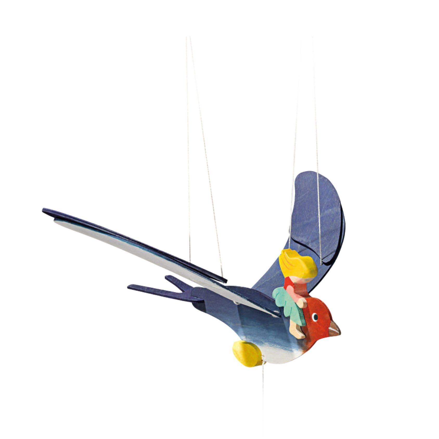 Ostheimer Kinderkram 5520092 - Mobile Fairy Child with Swallow