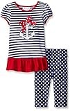 Bonnie Jean Girls Nautical Appliqued Knit Dress and Legging Set