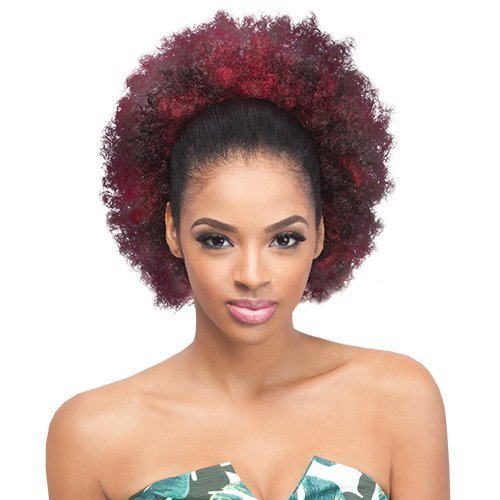 Outre synthetic drawstring ponytail timeless afro large (1b)