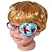 Plinrise Cartoon Pure Cotton Reusable Eye Patches - Amblyopia Eye Patches For Glasses, Strabismus, Lazy Eye Patch For Children,Vision Care Eye Mask - Airplane Left eye