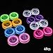 4PCS Colorful R and L Sigh Contact Lens Soaking Box Portable Mini Plastic Travel Holder Storage Case(random color)