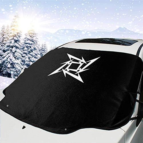 Dongninglove Metallica Metal Band Star Logo Car Windshield Sun Shades(57.8" X 46.5")- Blocks UV Rays Sun Visor Protector