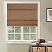 Chicology Cordless Magnetic Roman Shades / Window Blind Fabric Curtain Drape, Natural Woven, Privacy - Jamaican Truffle, 39