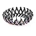 Yeshan Rhinestone Expandable Ponytail Holder Multicolor Elegant New Hairpins Clip Women's Hair styles Girl Bird Nest Hair Clip,Pack of 2
