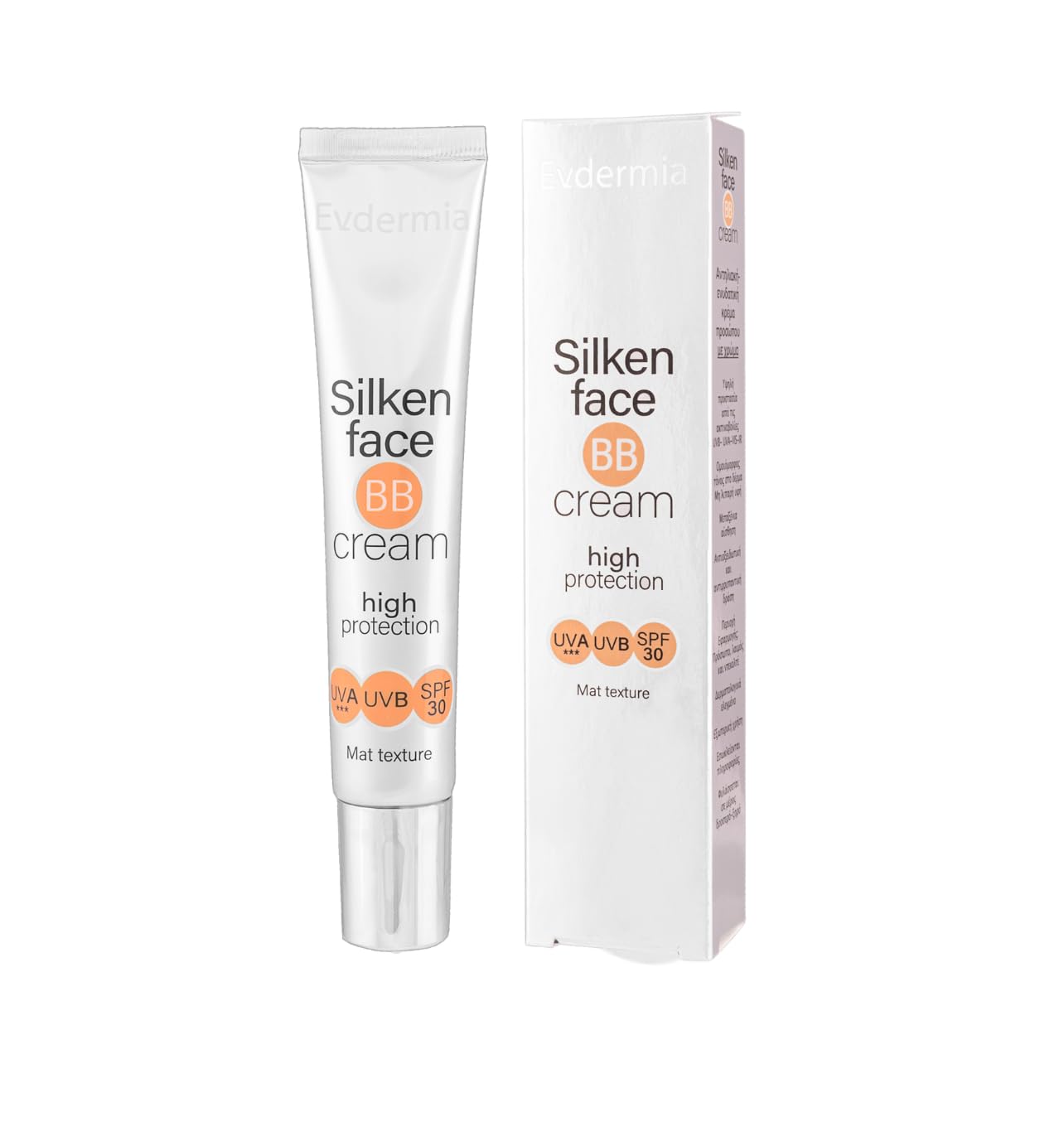 BB Cream SPF 30 Tinted Moisturiser for Face & Neck – Helps Protect UVA/UVB, Hydrates, Provides Very Good Coverage, Soft Matte Finish – Evdermia Silken Face BB Cream 50ml