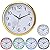 Hiquty Six Colors Vintage Round Modern Home Bedroom Time Kitchen Wall Clock ( Black )
