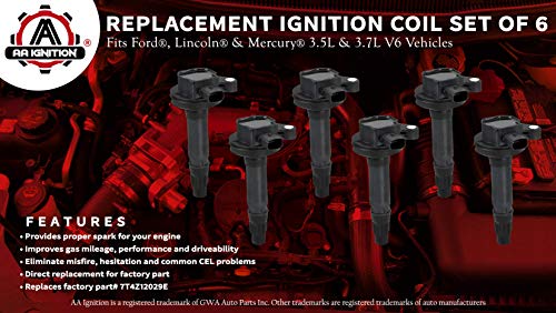 1 Ignition+Coil+Pack+Set+7T4E+12A375+EE