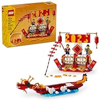 LEGO Festival Calendar - Lunar New Year Building Toy for Kids, Boys and Girls, Ages 10+ - Dragon Boat Festival Learning & Educational Toy - with Calendar for Holiday Decorations - 40678