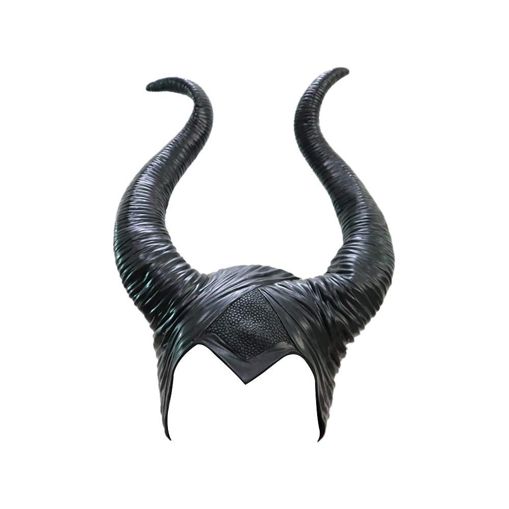 Boseago Maleficent Horns Headband Cosplay Black, Evil Maleficent Headpiece Ornament, Woman Fancy Dress Halloween Maleficent Costumes for Adults & Kids