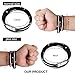 MALDON Plus Size Casual Leather Wrap Bracelet with Magnetic Clasp for Women,Lady,Wife Gift,Large Size,16 to 18 inches (Black, 16)