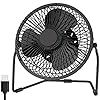 EasyAcc-USB-Desk-Fan-6-inch-Desktop-Silent-Fan-Air-Circulator-2-Speeds-360-Rotation-Brushless-Motor-Noiseless-for-Home-and-Office-Laptop-Notebook-PC-Desk-Table-Fan-Metal-Black EasyAcc USB Desk Fan 6 inch Desktop Silent Fan Air Circulator 2 Speeds 360° Rotation Brushless Motor Noiseless for Home…