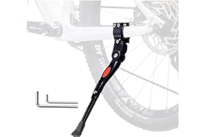 Bike Kickstand, Height Adjustable Non-Slip Bicycle Stand Support Suitable for 22-28 Inch Foldable/Mountain/Road/E-Bike Adjust