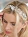 Mariell Freshwater Pearl and Crystal Bridal Headband Hair Vine - Handmade Design