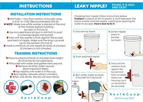 2 Pack+Waterer+Horizontal+Chicken+Installation